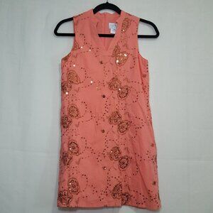 blush Us Angels girls embellished shift dress 16